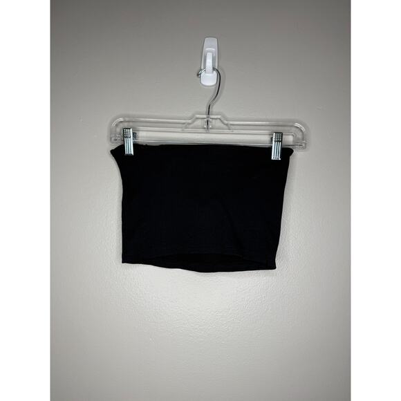 Abercrombie & Fitch Black Ribbed Womens Tube Top In Size Small - Picture 3 of 4